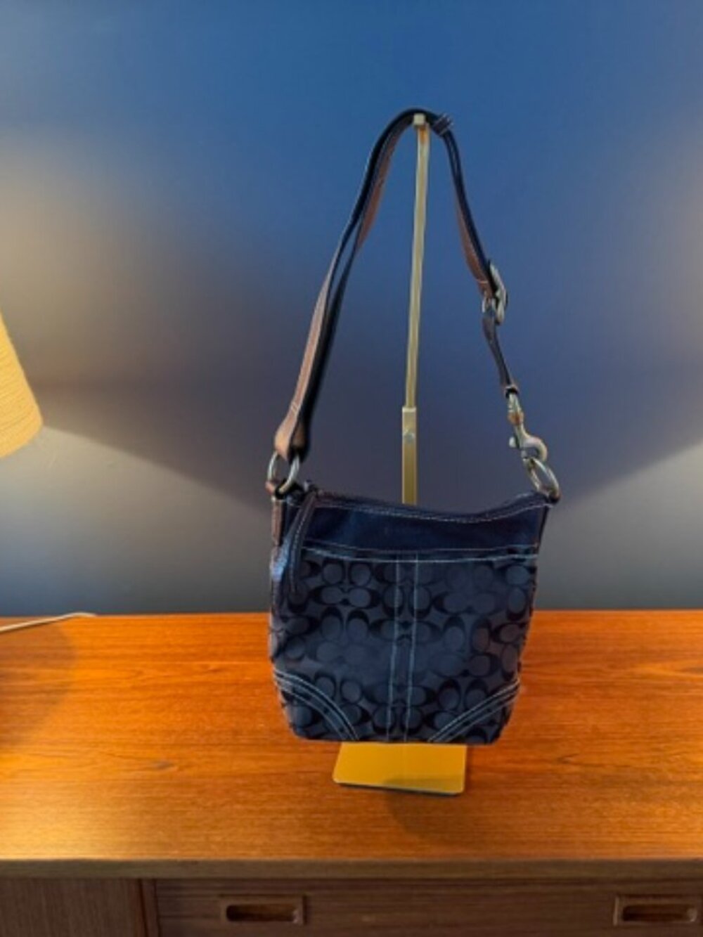 Coach Signature Jacquard Shoulder Bag